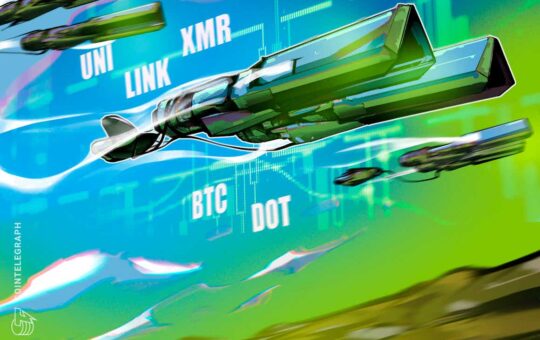 Top 5 cryptocurrencies to watch this week: BTC, DOT, UNI, LINK, XMR