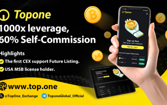 Topone Exchange: 1000x Leverage and Free Trading