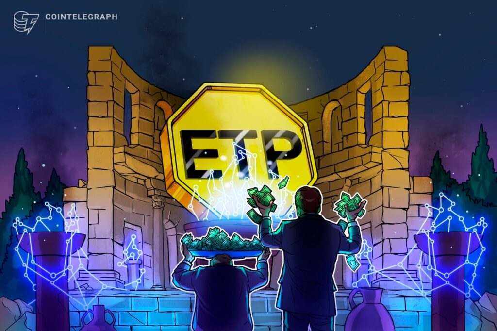 Crypto ETPs see $3.3B weekly inflows, top $10.8B year-to-date
