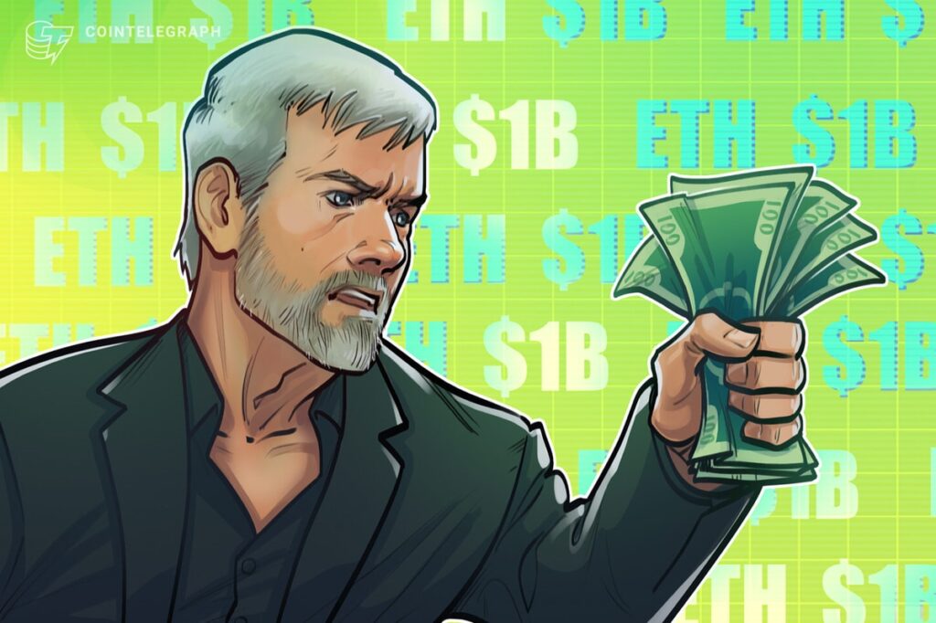 Ethereum's ‘own Saylor’ SharpLink Gaming plans $1B ETH purchase