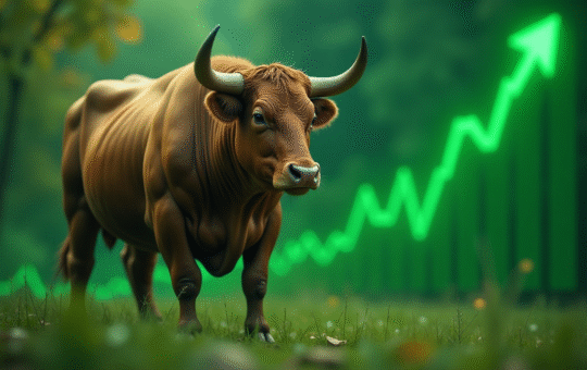 A Healthy Bull in green Environment