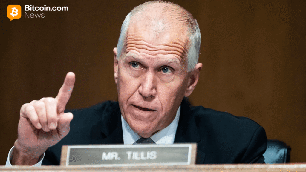 Stablecoin Yield Fight Nears Resolution as Tillis, Alsobrooks Finalize Draft Language – Regulation Bitcoin News